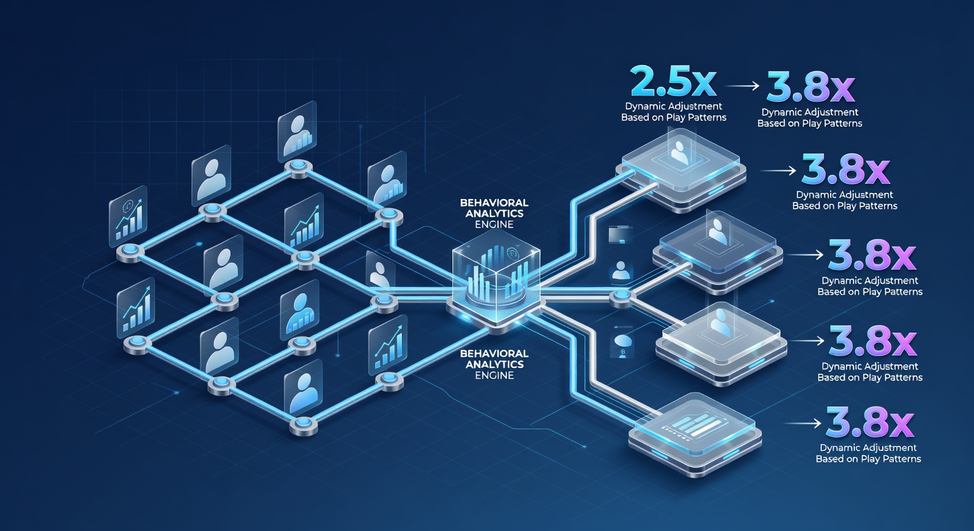 Data visualization showing behavioral analytics influencing stake multipliers on integrated betting platforms