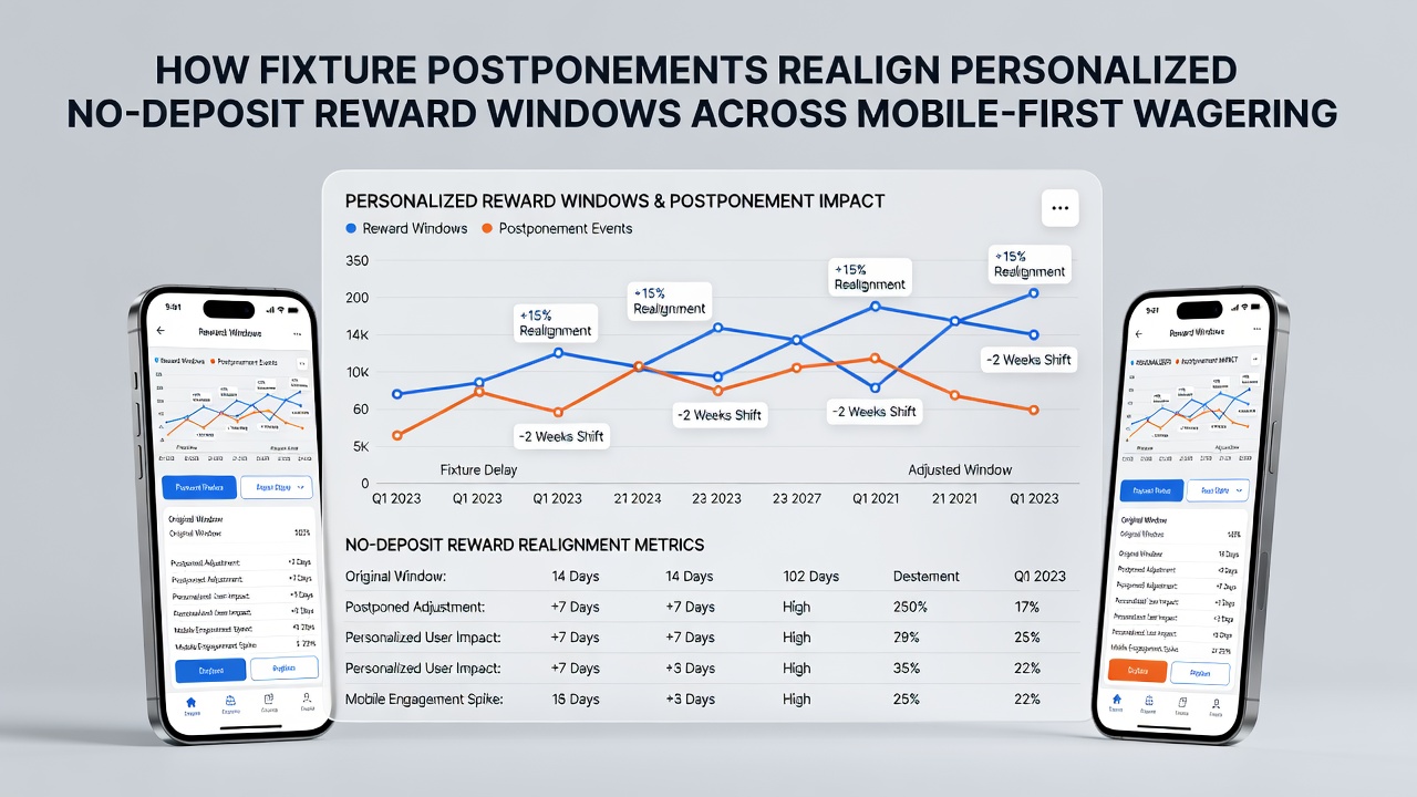 Analytics dashboard illustrating reward window extensions following fixture changes