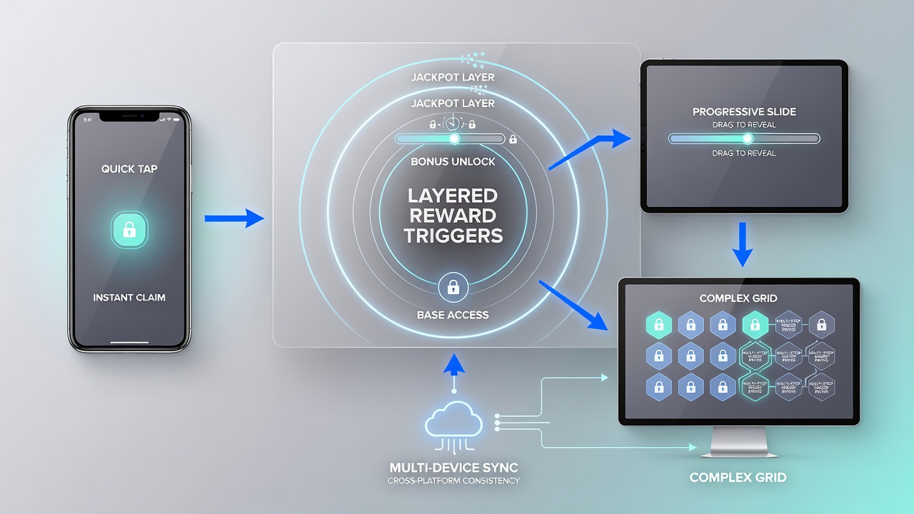 Close-up of reward trigger dashboard with notification settings and device sync indicators