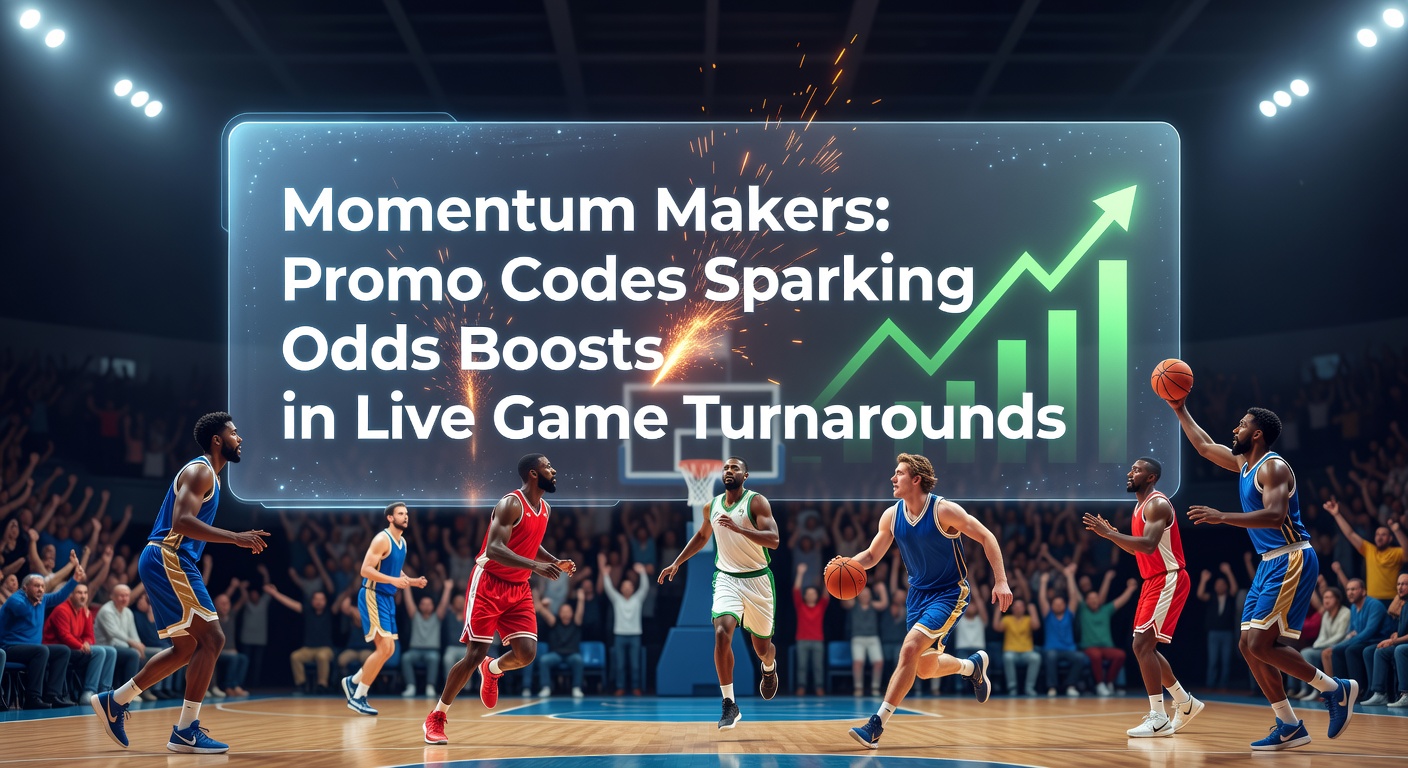 Dynamic live betting interface showing odds boost activation during a basketball game's momentum shift