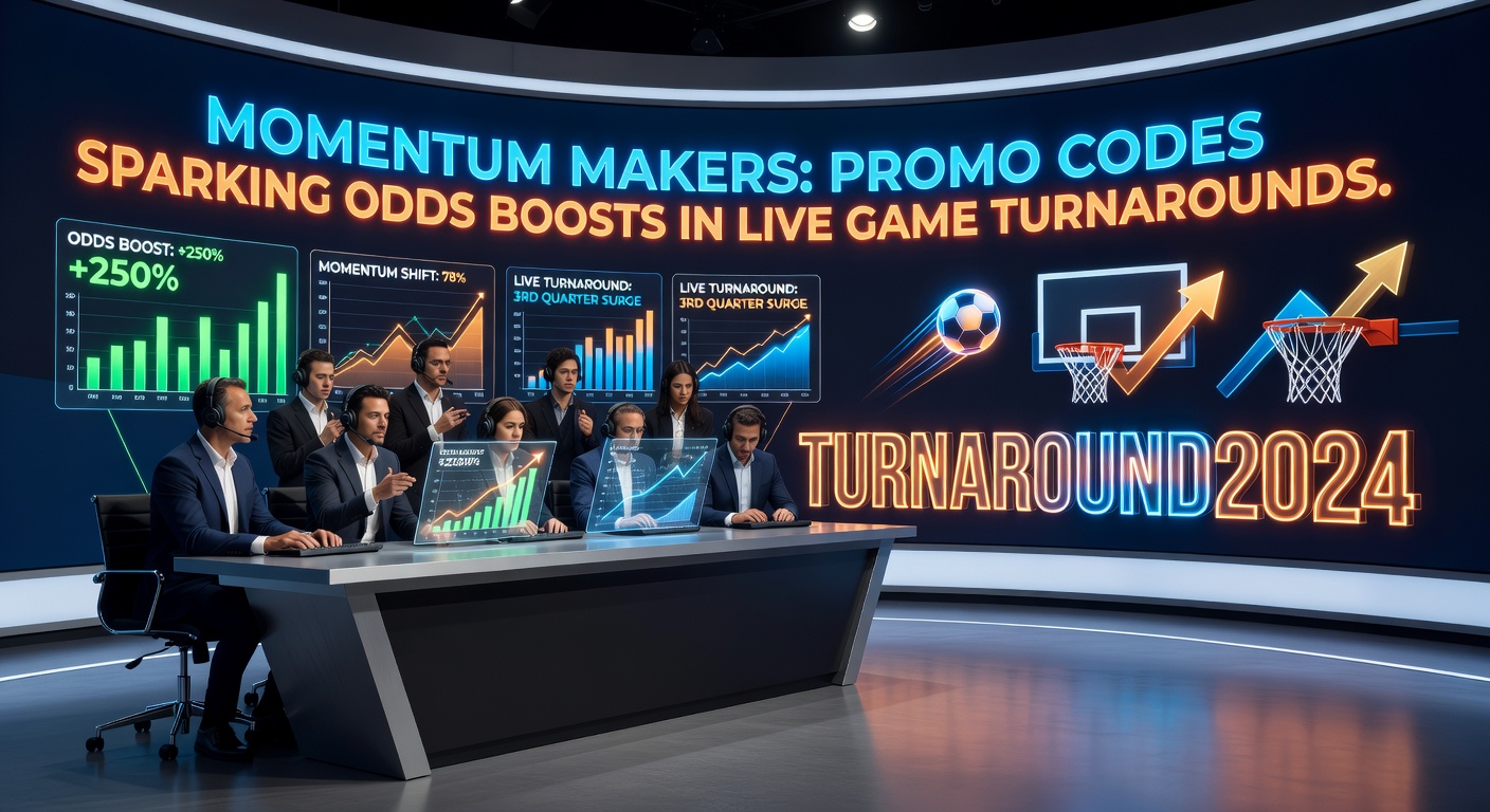 Sportsbook app displaying activated promo code for odds boost amid a soccer match comeback