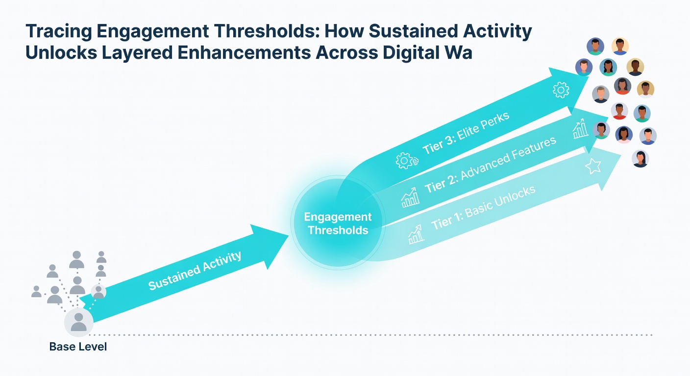 Infographic illustrating layered reward tiers based on cumulative wagering activity and engagement milestones